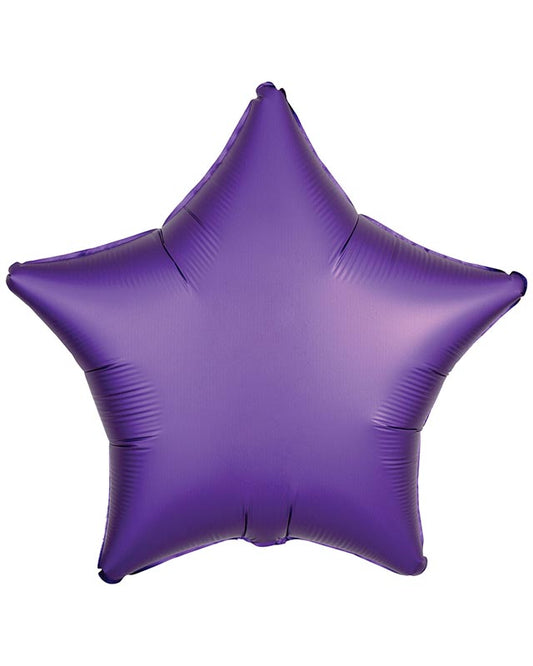 Silk Lustre Purple Star Balloon - 18" Foil (Unpackaged)