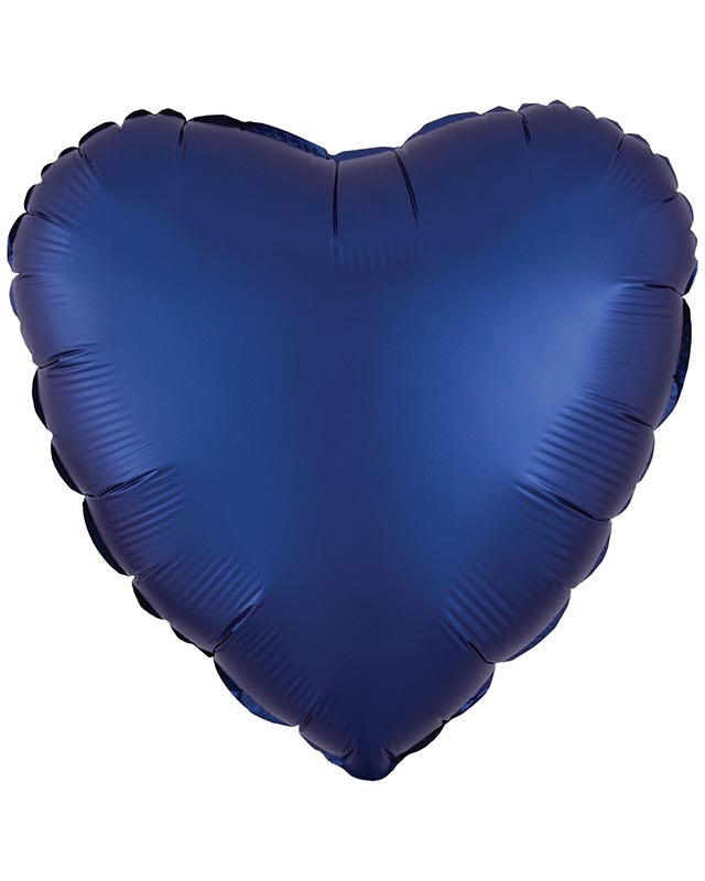 Silk Lustre Navy Blue Heart Balloon - 18" Foil