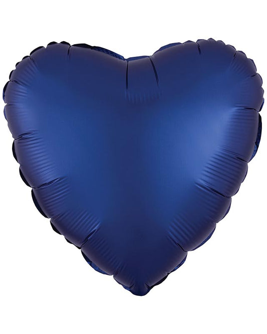 Silk Lustre Navy Blue Heart Balloon - 18" Foil