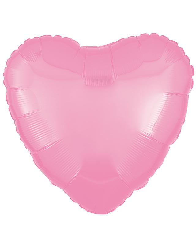 Metallic Pink Heart Balloon - 18" Foil (Unpackaged)