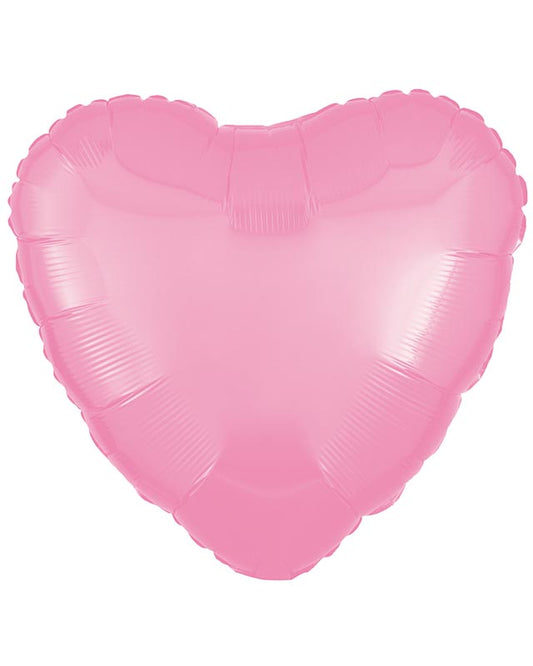 Metallic Pink Heart Balloon - 18" Foil (Unpackaged)