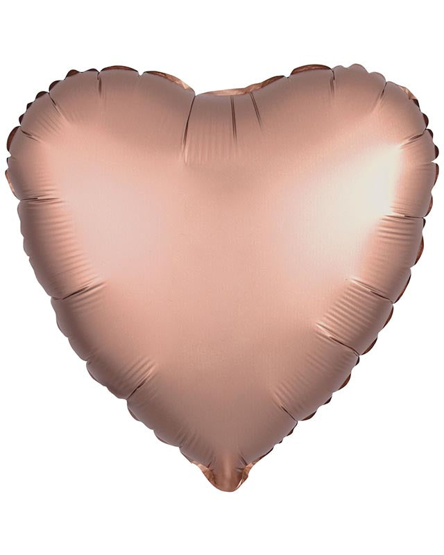 Rose Gold Heart Balloon - 18" Foil (Unpackaged)
