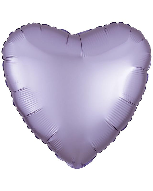 Silk Lustre Pastel Lilac Heart Balloon - 18" Foil (Unpackaged)