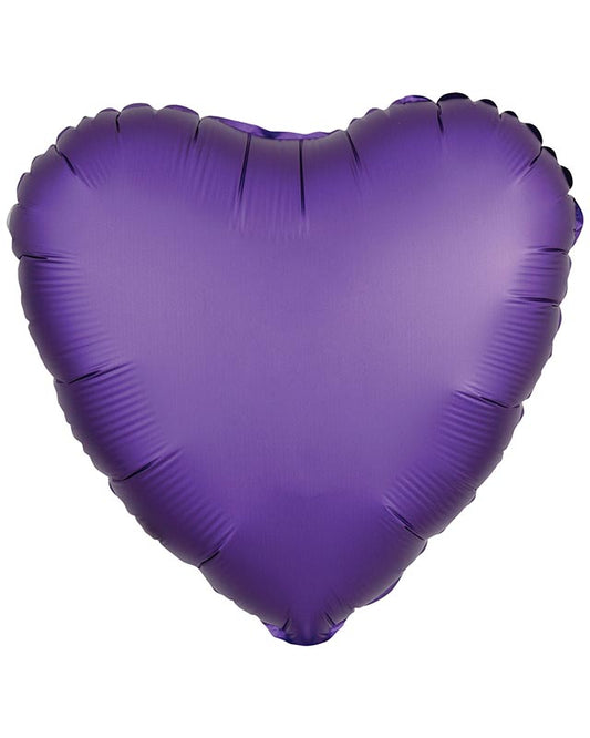 Silk Lustre Purple Heart Balloon - 18" Foil (Unpackaged)