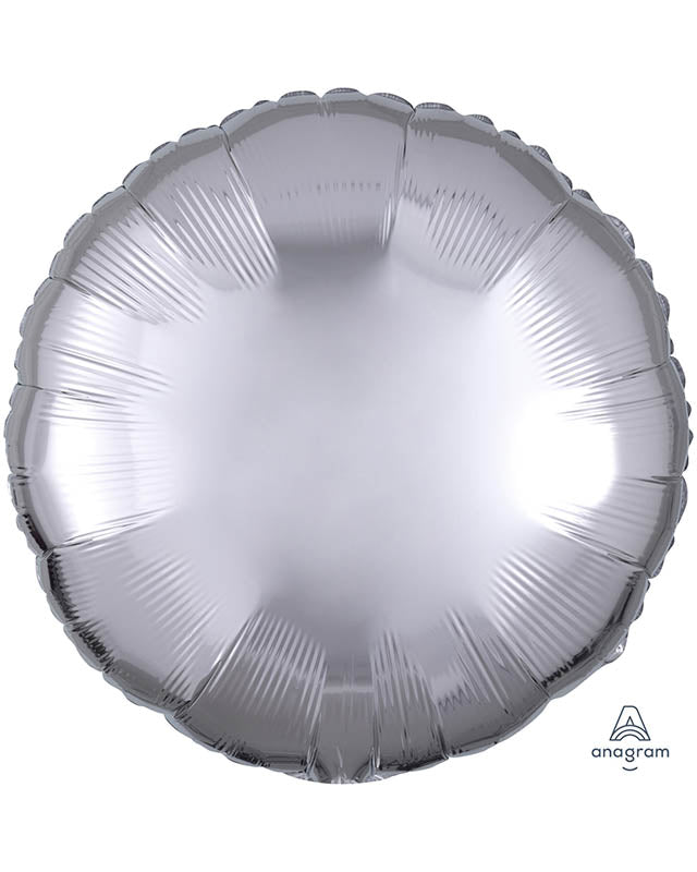 Metallic Silver Round Balloon - 18" Foil