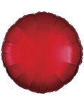 Metallic Red Round Foil Balloon - 18" Foil