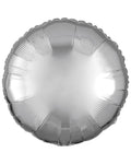 Metallic Silver Round Foil Balloon - 18" Foil