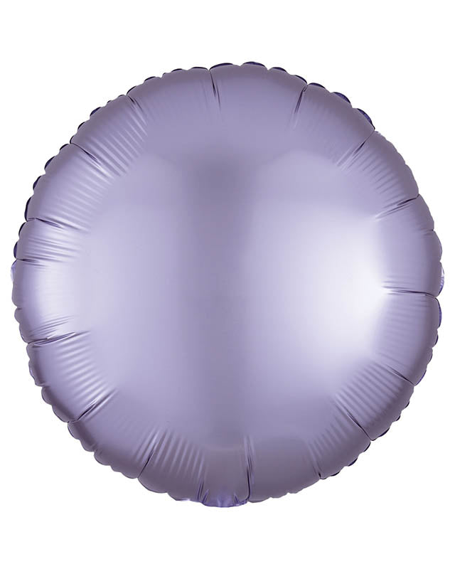 Silk Lustre Pastel Lilac Round Balloon - 18" Foil (Unpackaged)