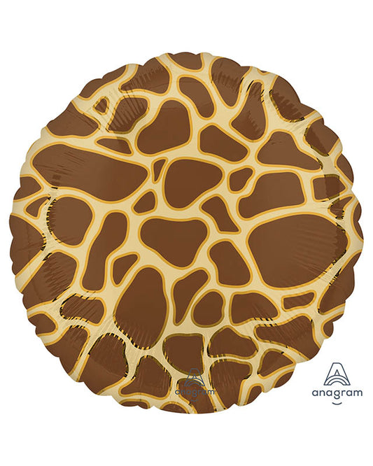 Giraffe Print Balloon - 18" Foil