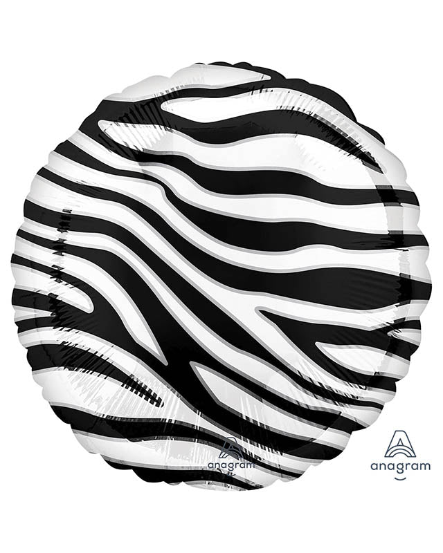 Zebra Print Balloon - 18" Foil