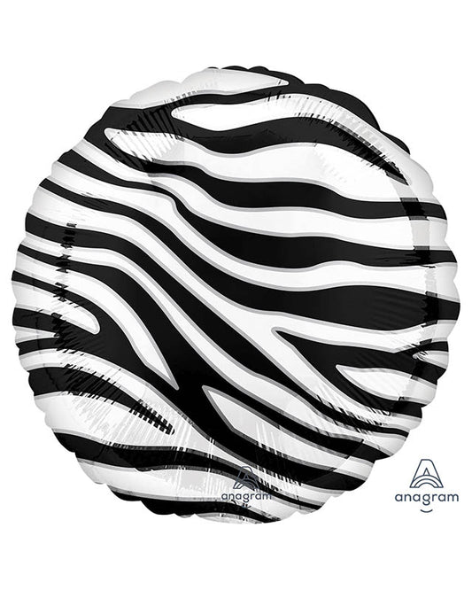 Zebra Print Balloon - 18" Foil