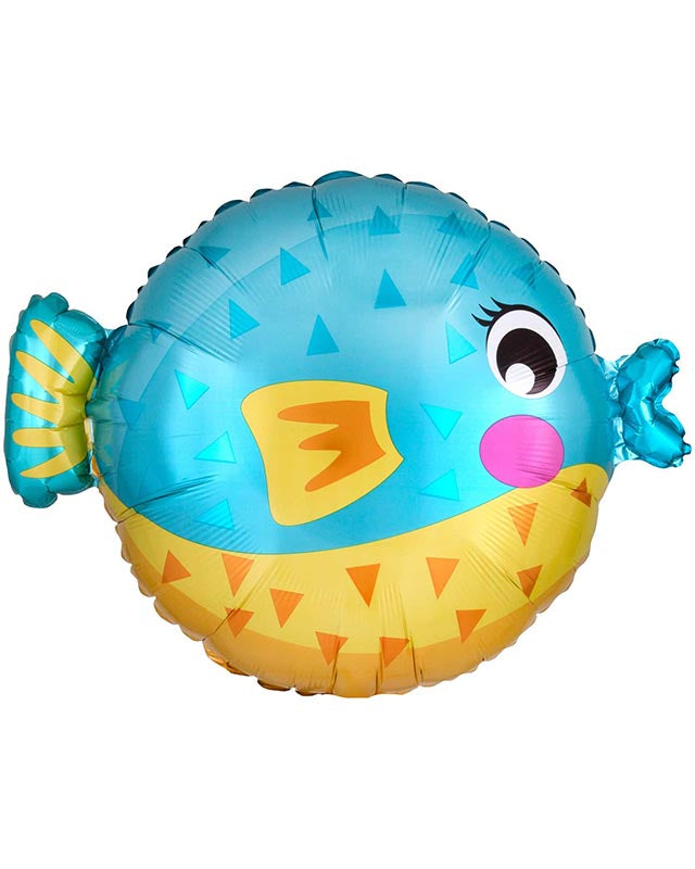 Puffer Fish Shaped Balloon - 19" Foil