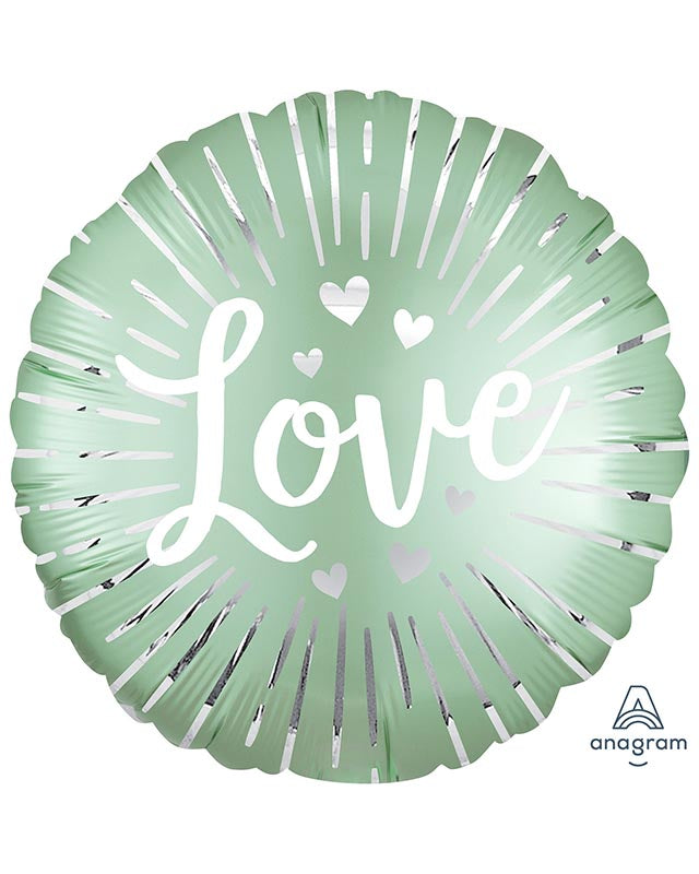 Satin Love Burst Balloon - 18" Foil