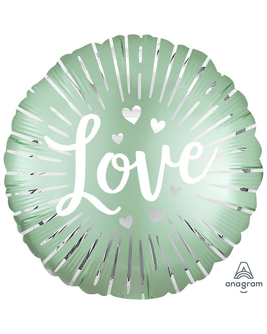 Satin Love Burst Balloon - 18" Foil