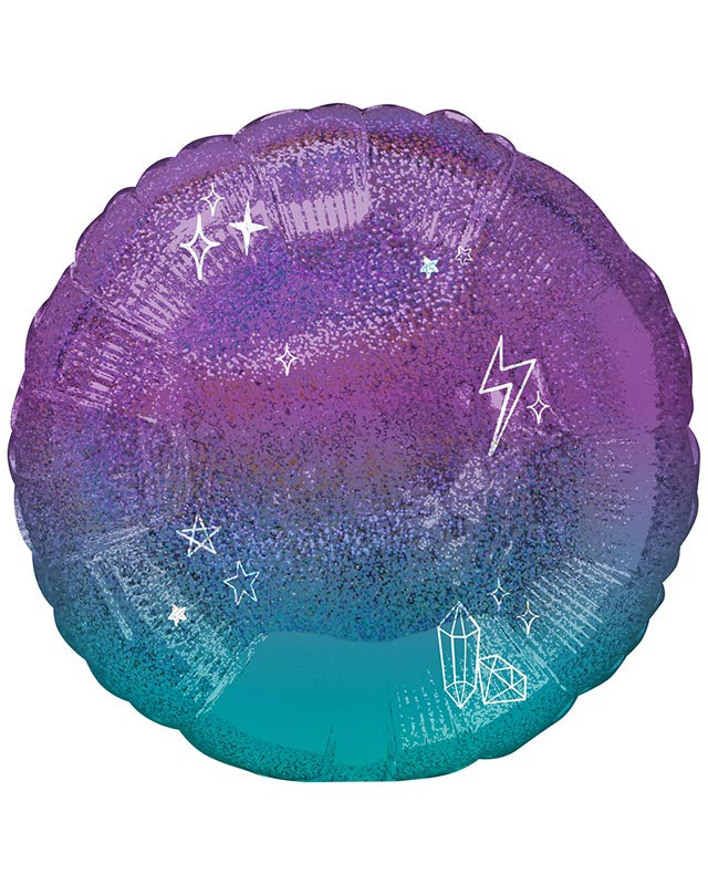Sparkle Orange Ombre Balloon - 18" Foil – product image 2
