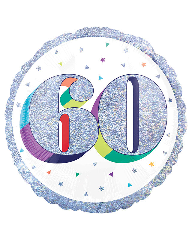 Here's To Your 60th Birthday Balloon - 18" Foil
