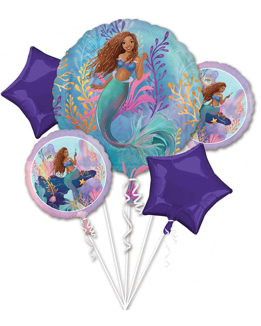 Little Mermaid Live Action Foil Balloon Bouquet