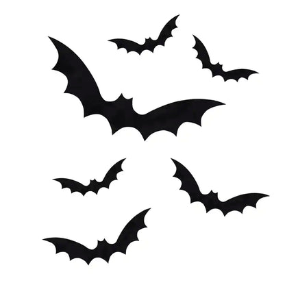 Black Bat Window Stickers (9pk)