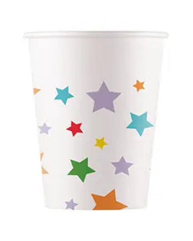 Star Print Party Paper Cups - 200ml (8pk) – Party Delights Wondergroup