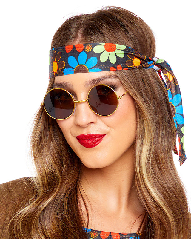 Brown Hippie Glasses