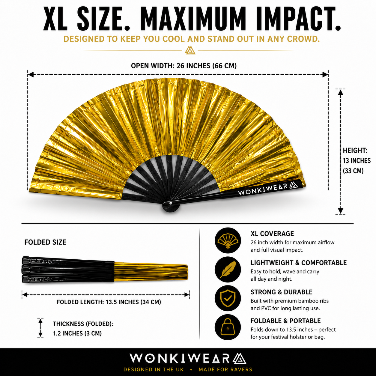 Gold Digger XL Festival Fan