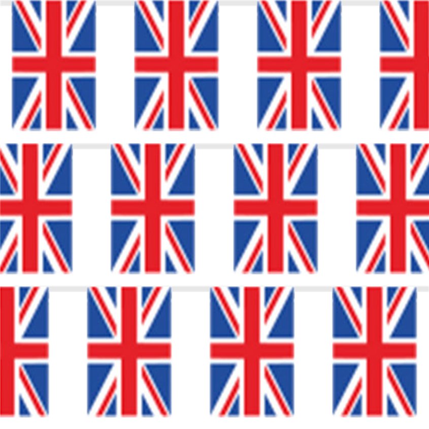 Union Jack Plastic Flag Bunting - 5m – product image 3