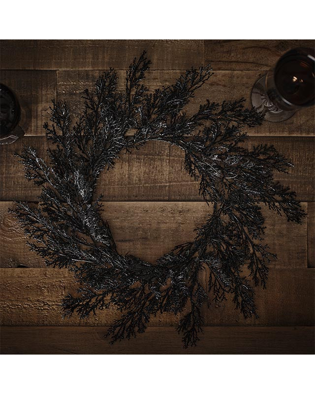 Black Foliage Placemats (4pk)
