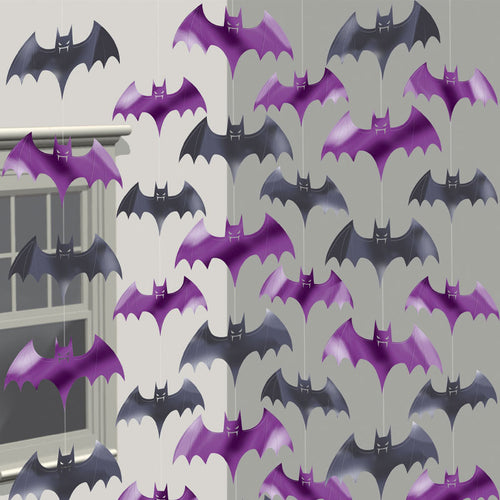 Bat String Halloween Decoration - 2m (6pk) – product image 1