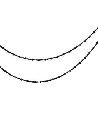Black Wooden Beads Garland
