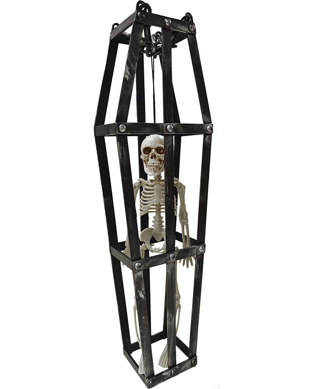 Hanging Caged Skeleton - 40cm
