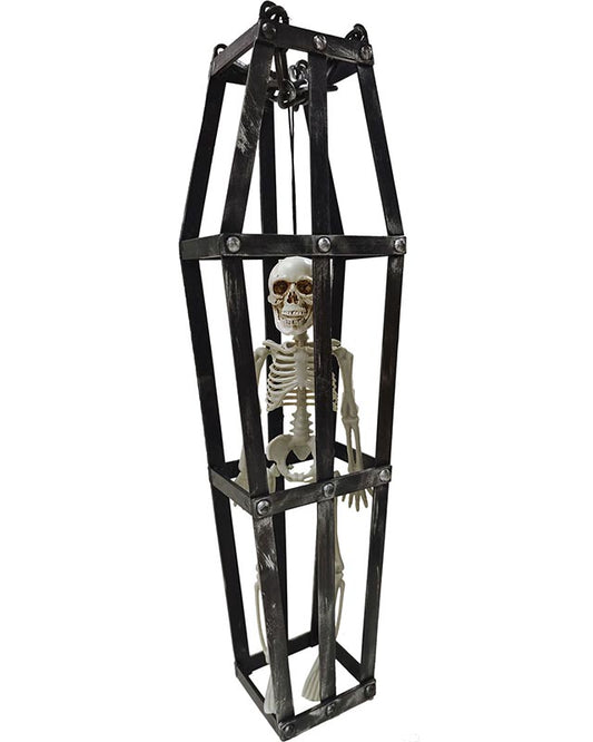 Hanging Caged Skeleton - 40cm