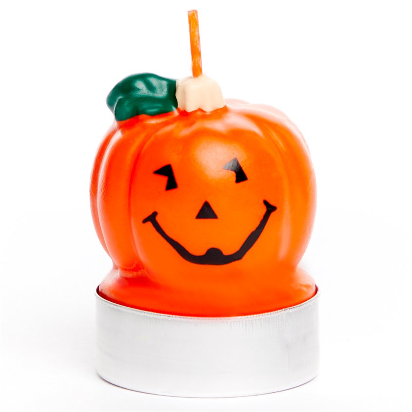 Pumpkin Tea Light Candles - 5cm (3pk) – product image 2