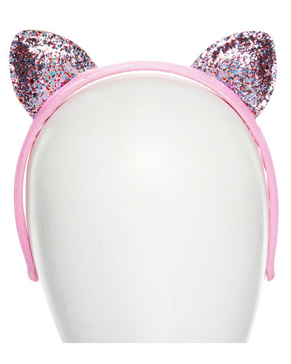 Pink Glitter Cat Ears