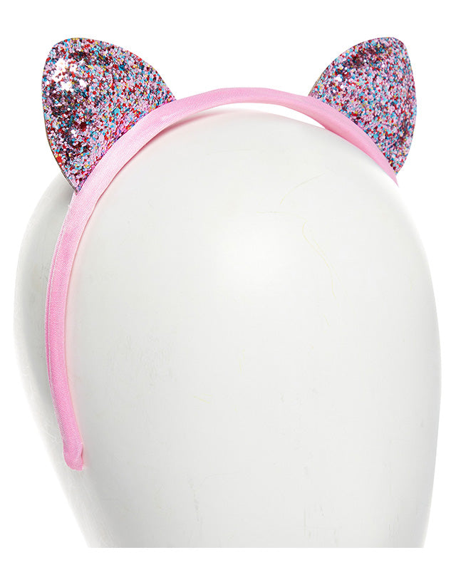 Pink Glitter Cat Ears