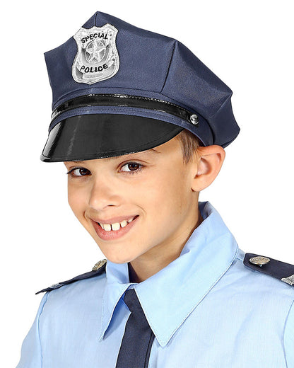 Blue Police Hat - Child