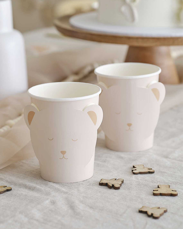 Teddy Bear Baby shower Paper Cups (8pk) – product image 1