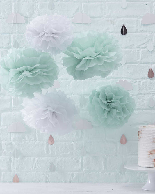 Hello World Pom Pom Decorations - 33cm