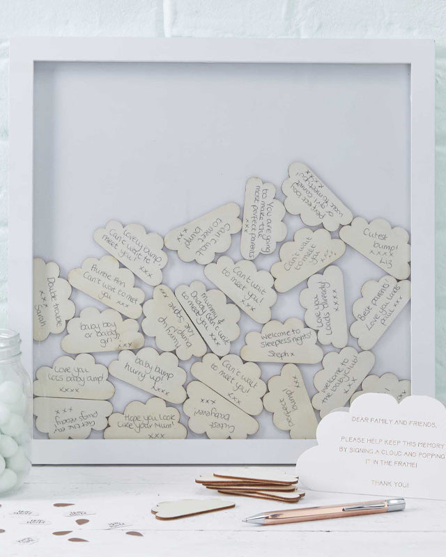Hello World Wooden Frame Guestbook - 36cm – product image 2