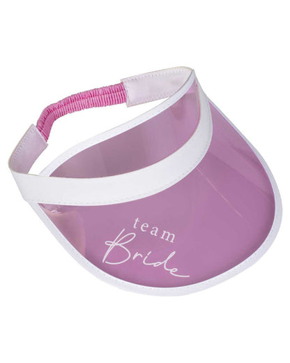 Pink 'Team Bride' Visor Hen Party Hat