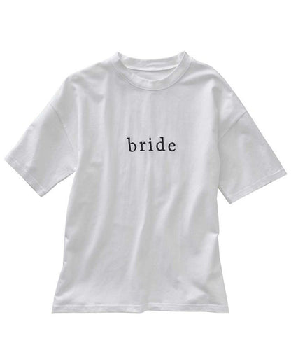 White Embroidered Bride T-Shirt - Adult Costume