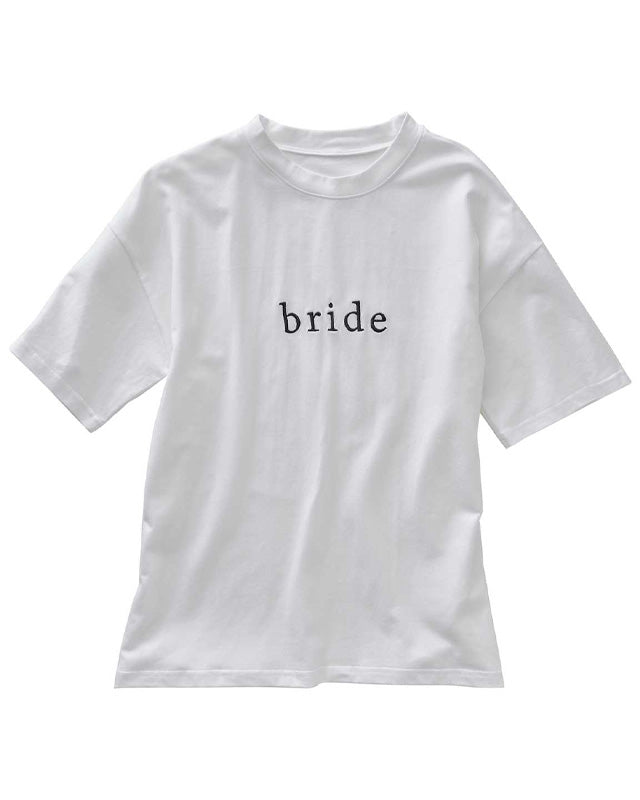 White Embroidered Bride T-Shirt - Adult Costume