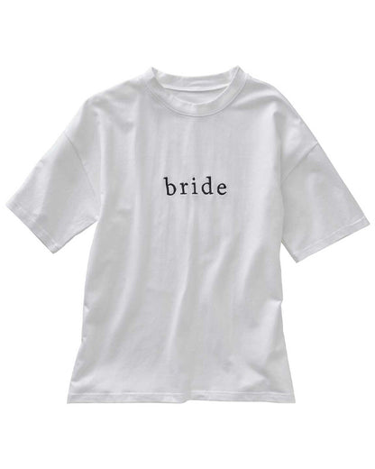 White Embroidered Bride T-Shirt - Adult Costume