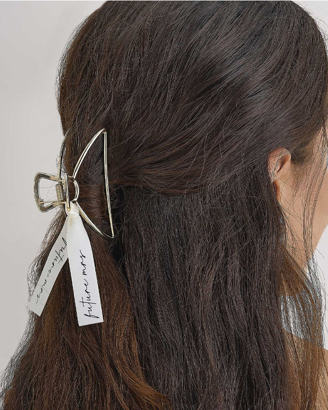 Gold 'Future Mrs' Bride Hair Claw