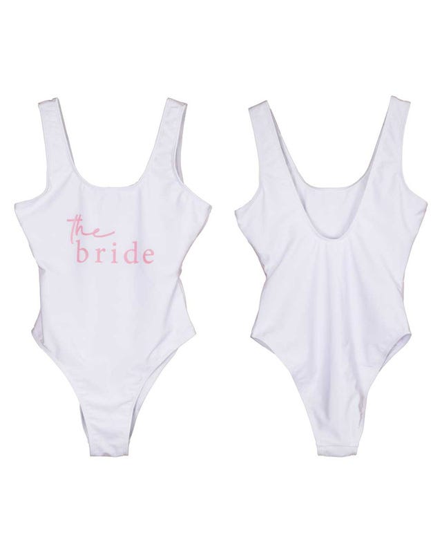 White Bride Swimsuit - Adult Costume