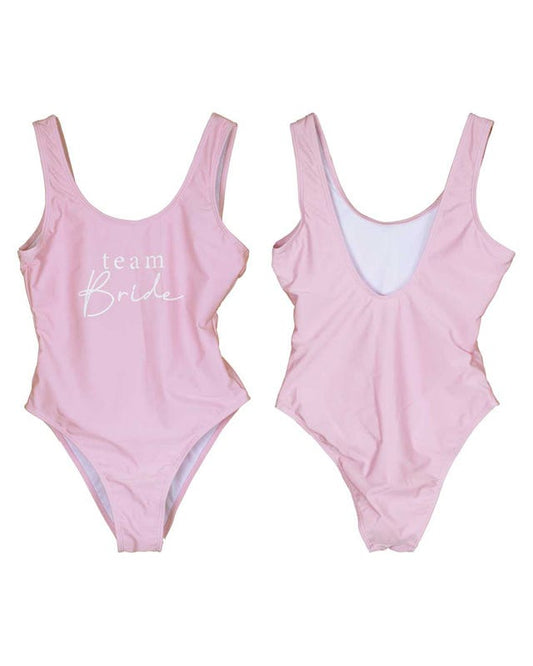 Team Bride Pink Swinsuit - Adult Costume