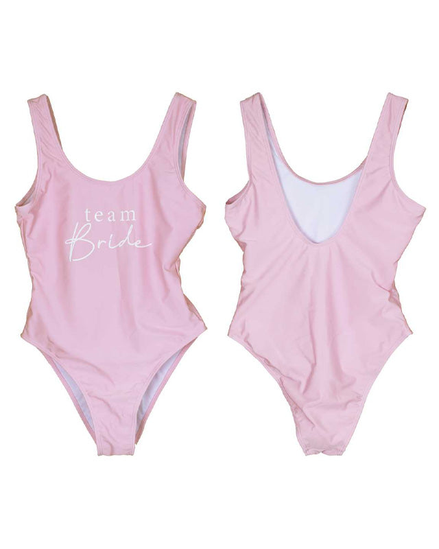 Team Bride Pink Swinsuit - Adult Costume