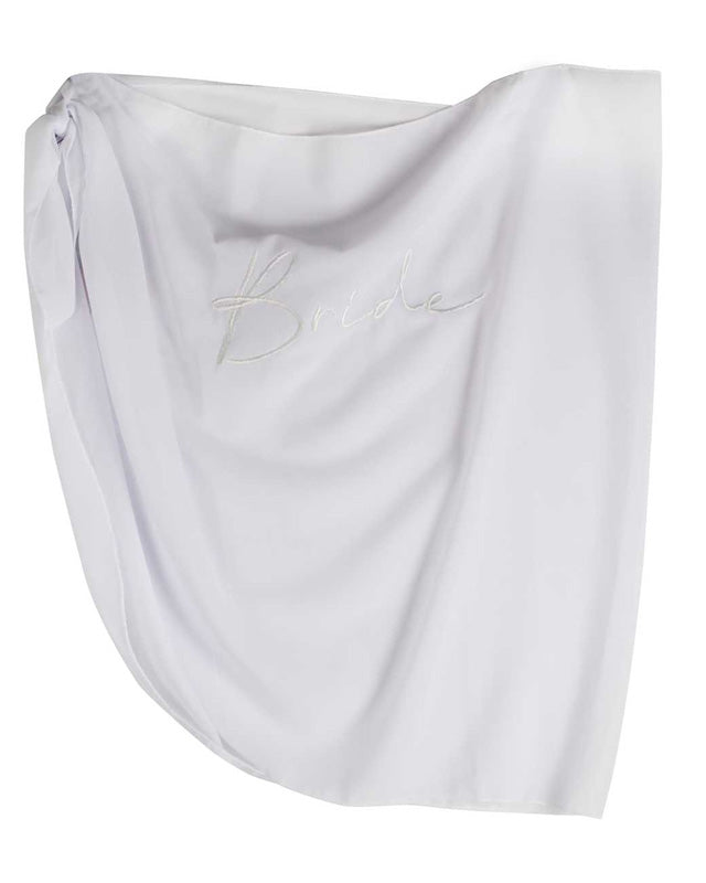 White Embroidered 'Bride' Sarong