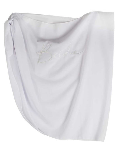 White Embroidered 'Bride' Sarong