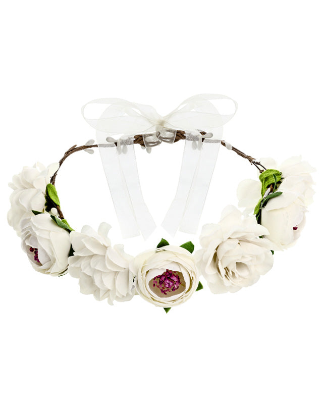 White Flower Crown - 17cm – product image 2