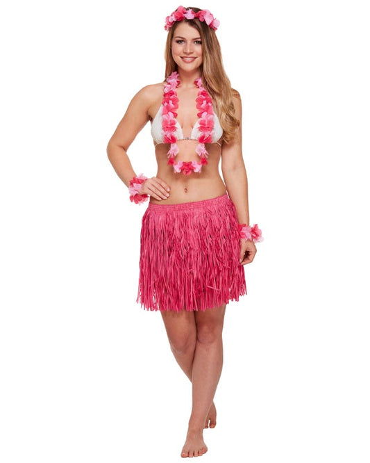 Pink Hawaiian Accessories Kit 5pcs